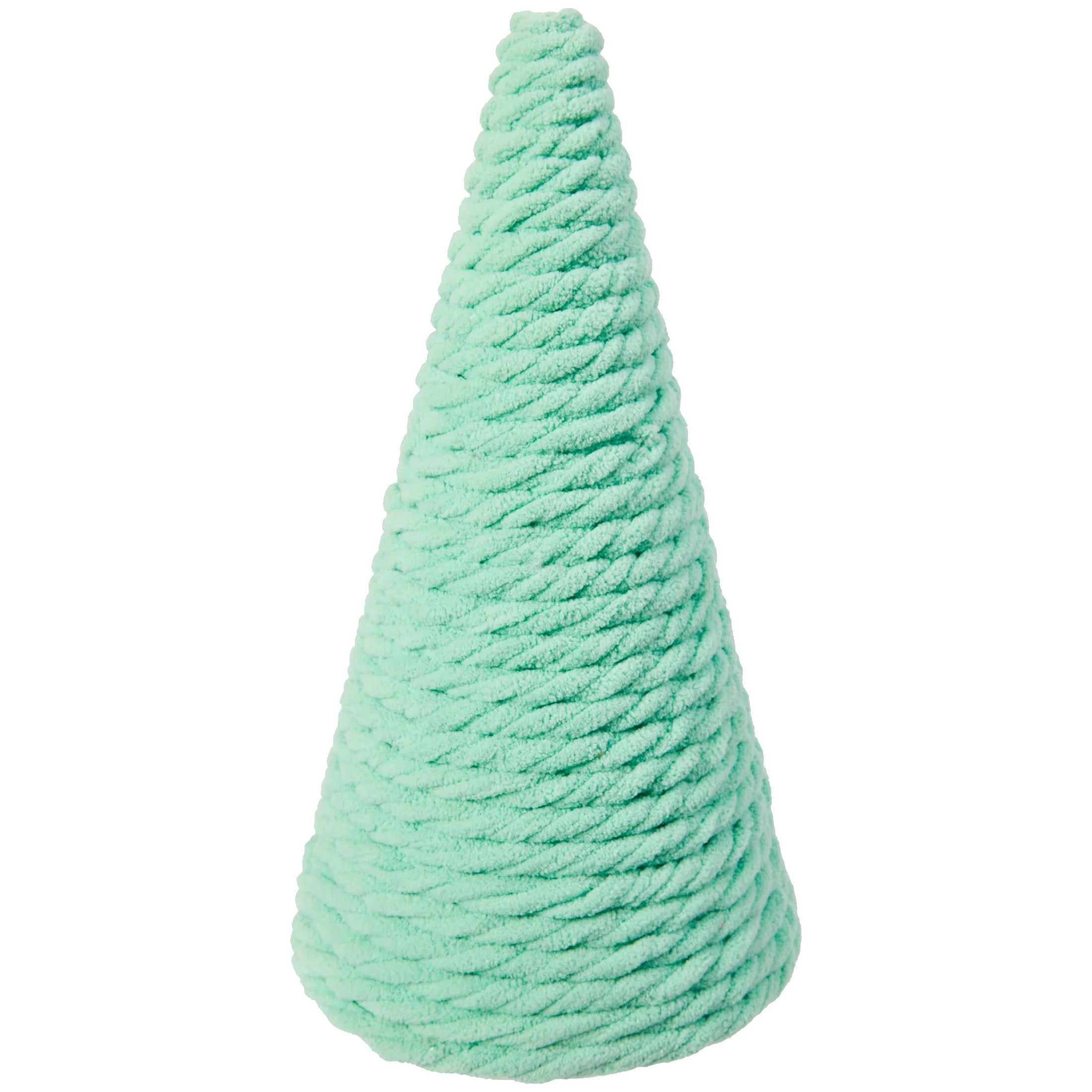 Mint Green Cone Christmas Tree Tabletop Decor, 12", by Holiday Time | Walmart (US)