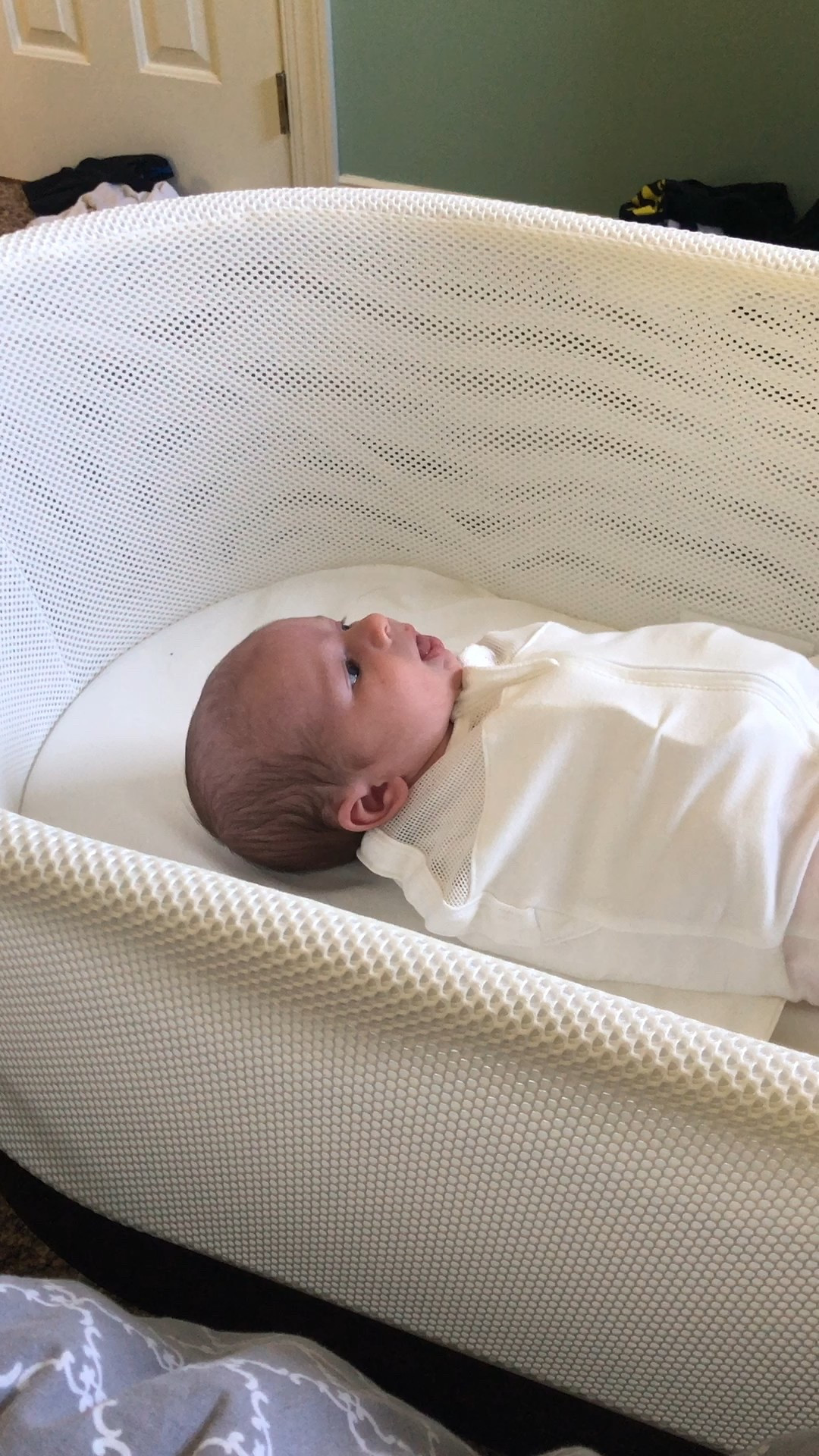 My sweet little angel🩷 The SNOO always did its magic 

#LTKBaby #LTKBump