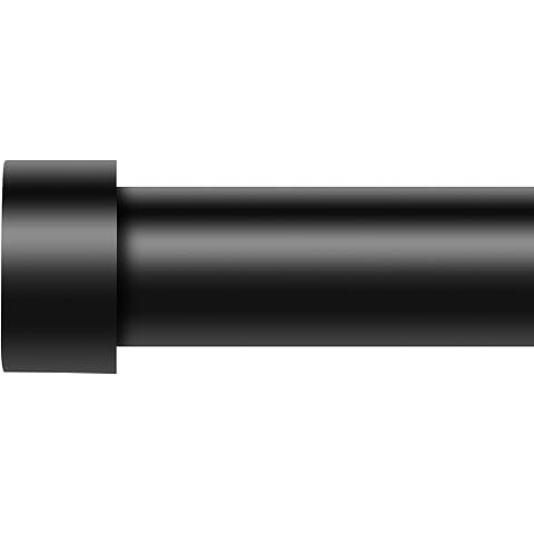 Ivilon Drapery Window Curtain Rod - End Cap Style Design 1 Inch Pole. 28 to 48 Inch Color Black | Amazon (US)