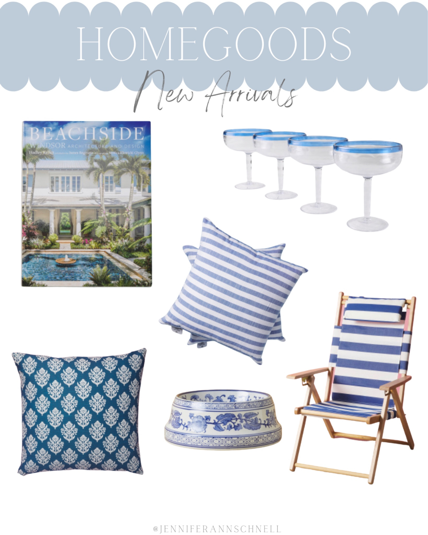 Homegoods New Arrivals!

coastal decor, beach house decor, beach decor, beach style, coastal home decor, coastal decorating, coastal interiors, coastal house decor, beach style, neutral home decor, neutral home, coastal coffee table books, outdoor margarita glasses, block print pillow, blue and white outdoor pillows, chinoiserie pet bowl, blue and white beach chair, cinco de mayo, outdoor entertaining, patio, Summer, Spring

#LTKSeasonal #LTKstyletip #LTKhome
