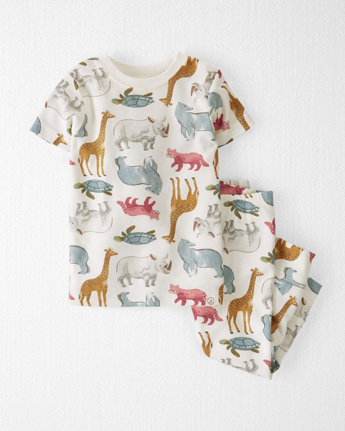 Wildlife Print Baby Organic Cotton Pajamas Set | carters.com | Carter's