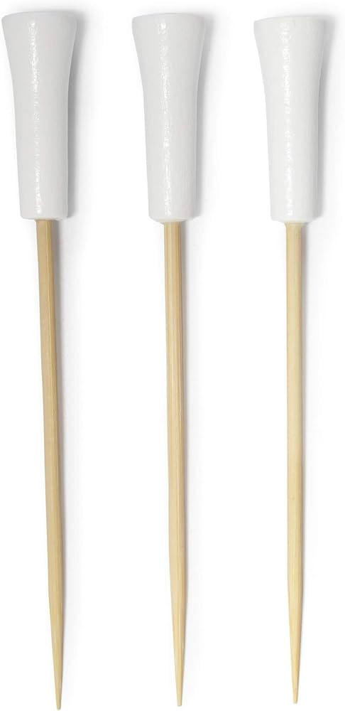 BambooMN 3.5" Decorative Golf End Sports Bamboo Cocktail Fruit Sandwich Picks Skewers for Catered... | Amazon (US)