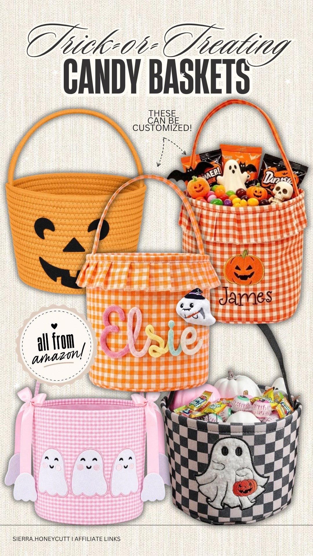Rounded up some of the cutest Halloween trick or treating baskets from Amazon! LOVE how a couple of them can be customized with each child’s name 🎃 

Seasonal Halloween finds kids family Amazon affordable unique custom personalized baskets

#LTKmomlife #LTKKids #LTKSeasonal