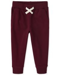 Baby And Toddler Boys Active Wolf Fleece Jogger Pants | The Children's Place  - REDWOOD | The Children's Place