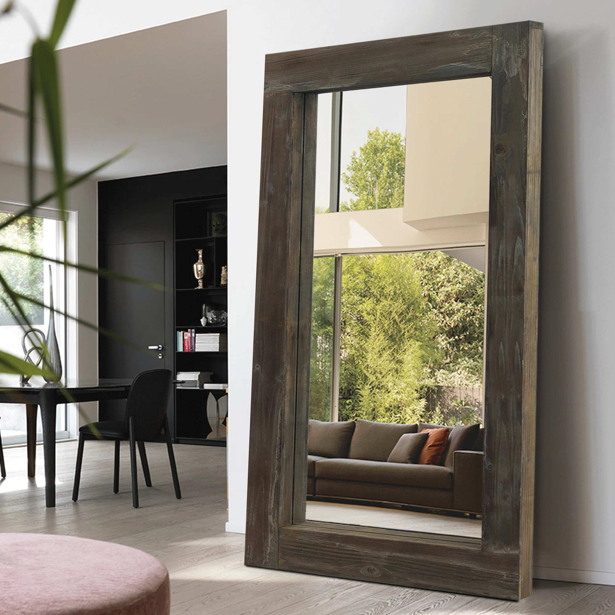 Trent Austin Design® Mateus Distressed Solid Wood Wall Mirror Farmhouse/Rustic/Retro Mirror & Re... | Wayfair North America