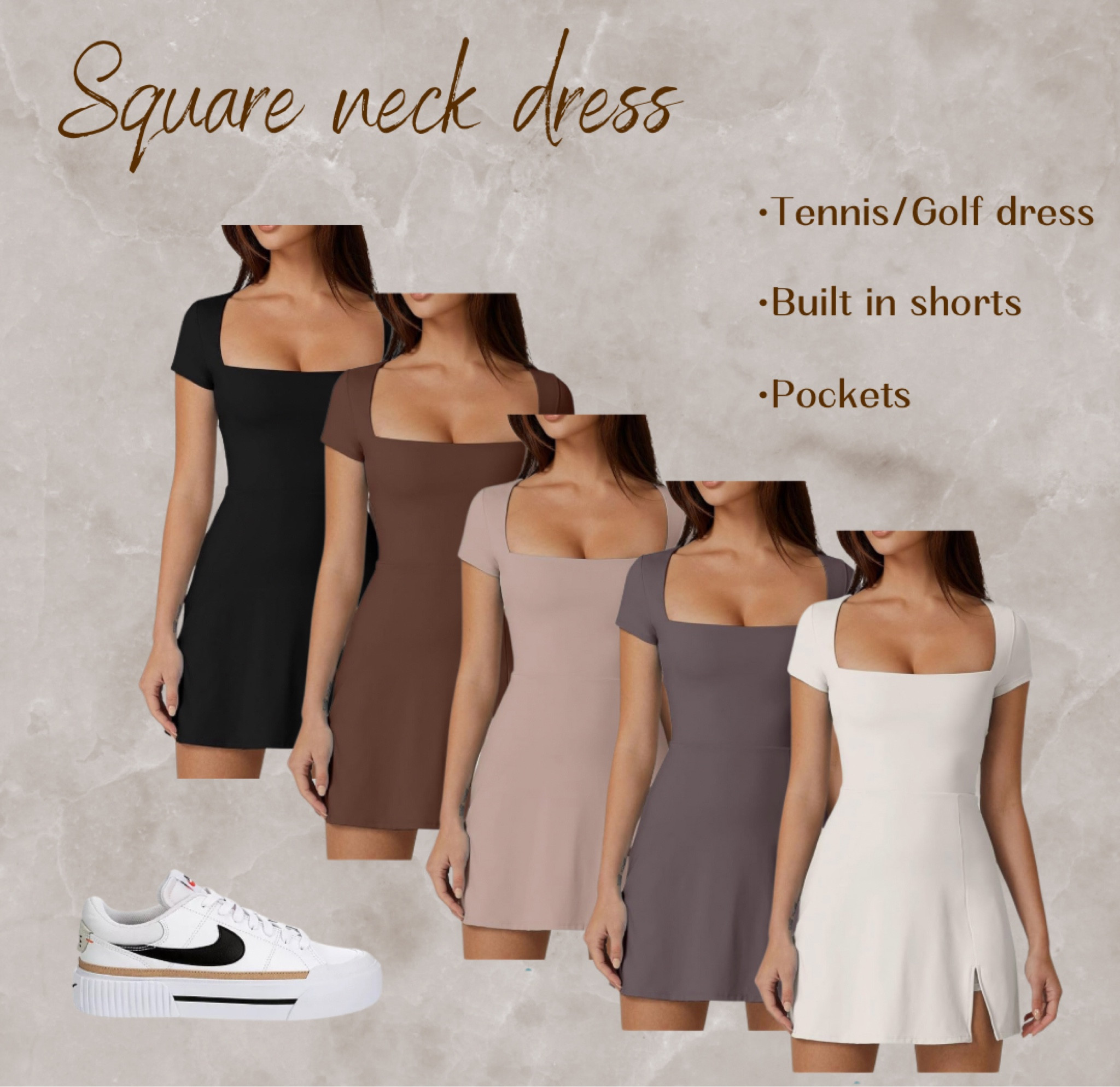 Tennis / Golf dress
Casual dress/romper 
Spring outfit

#LTKfitness #LTKstyletip #LTKActive