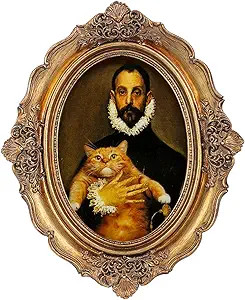 SIKOO Vintage Oval Picture Frame Antique Ornate TableTop and Wall Mounting Photo Frame with High ... | Amazon (US)