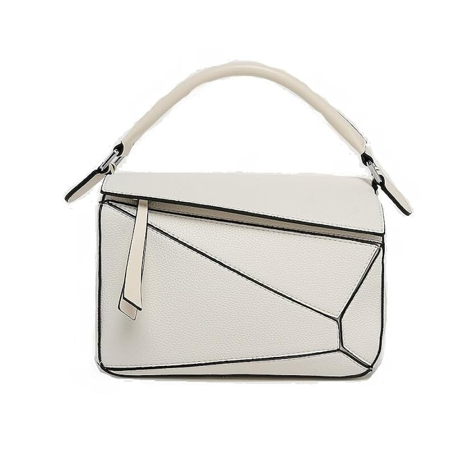 Lychee pattern with embossed bags cow leather puzzle purses shoulder crossbody handbags for women | Amazon (US)