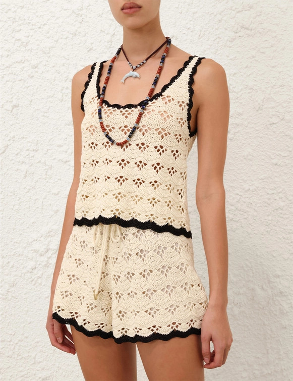Rhiannon Crochet Tank | ZIMMERMANN (US, CA, EU, MENA)