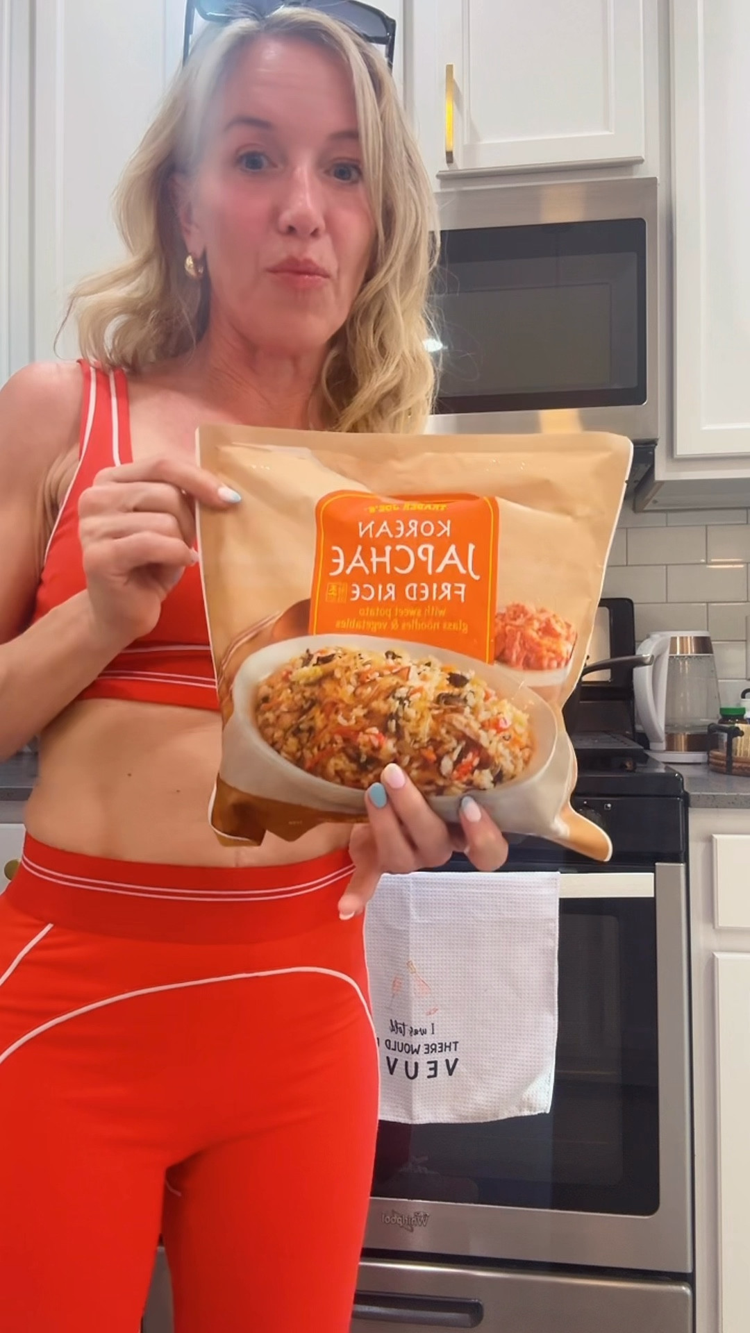 Trader Joe’s for the win tonight five minute meal I did throw some chicken on top. Also, the aloe do I went to work out in is so good. I have it in red and pink.

#LTKgrwm #LTKdayinmylife #LTKfitnessgoals