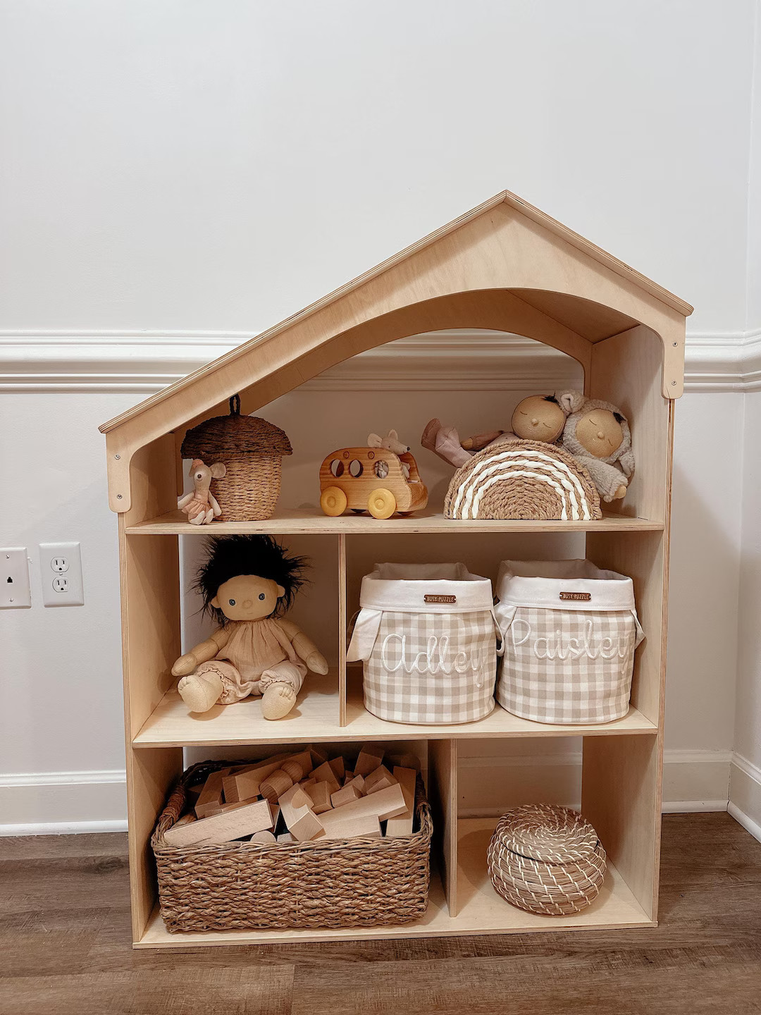 Montessori Book & Toys Display for Baby, Storage Organizer for Kids Room, Nursery Decor, Front Fa... | Etsy (US)