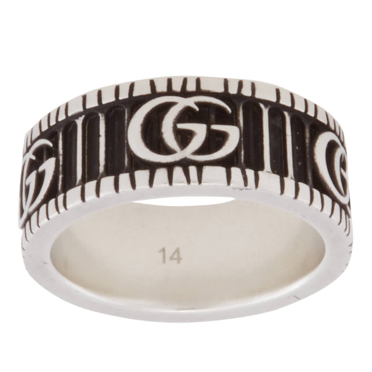 Gucci Aged Sterling Silver GG Marmont Ring, Size 15 | Jomashop.com & JomaDeals.com