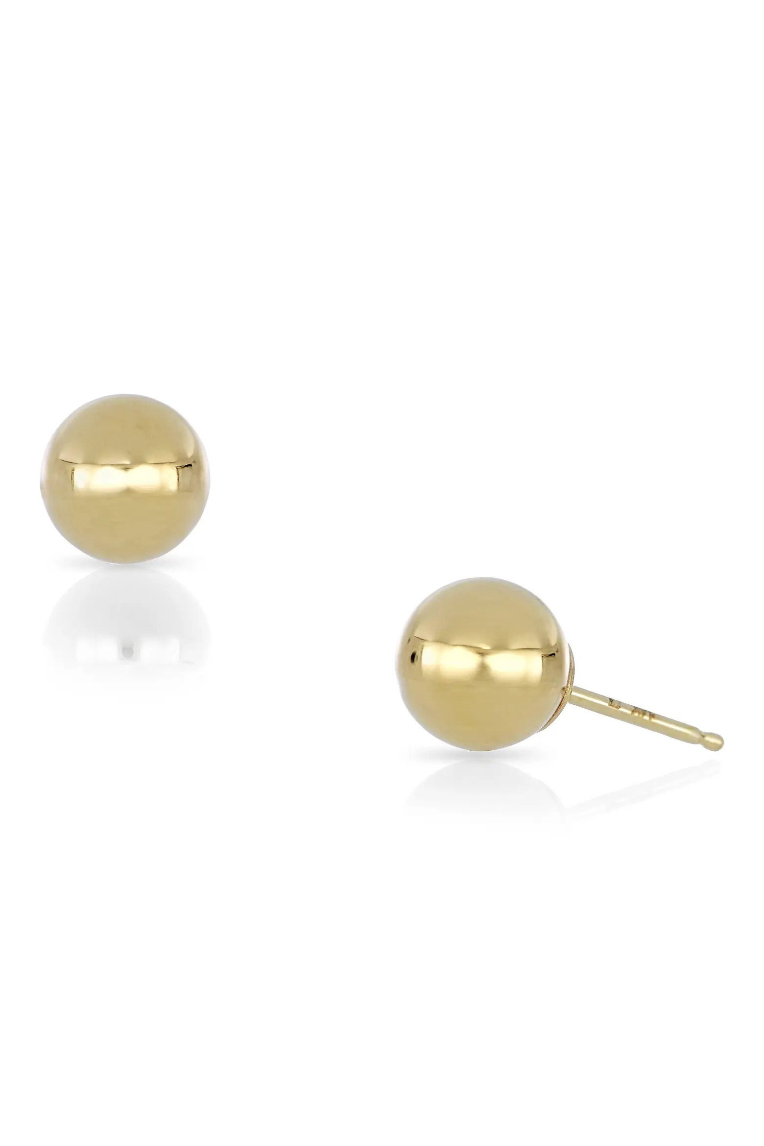14K Gold Small Ball Stud Earrings (Women) | Nordstrom | Nordstrom
