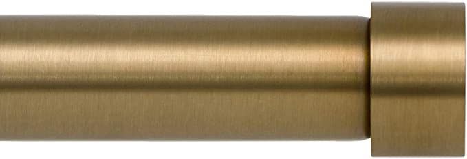Ivilon Window Curtain Rod End Cap - 1 inch Pole. 120 to 240 Inch. Warm Gold | Amazon (US)