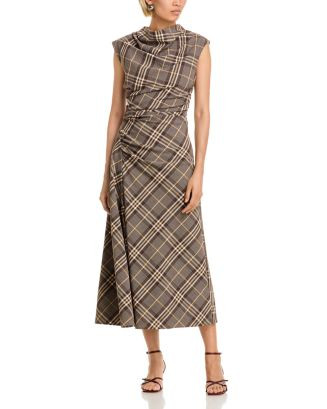 SIMKHAI Burke Cowl Neck Plaid Dress  | Bloomingdale's Women | Bloomingdale's (US)