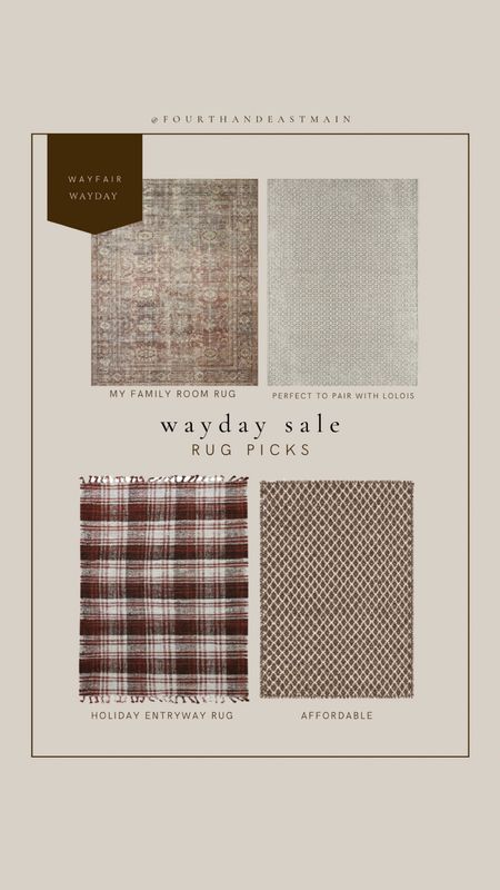 my rug picks from the wayday sale 

amber lewis 
amber interiors dupe 

#LTKhome