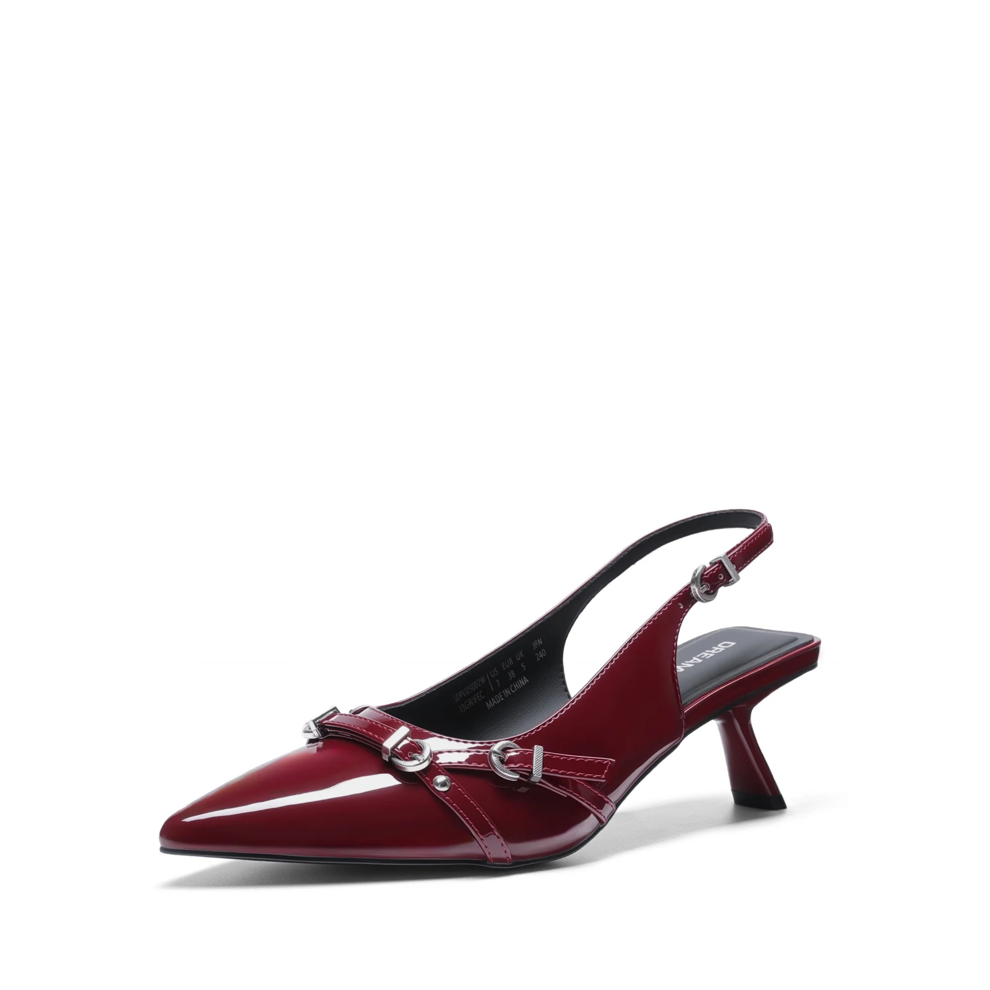 DREAM PAIRS Women’s Low Kitten Heels Slingback Pointed Toe Dress Pumps for Wedding, Party & Cas... | Walmart (US)