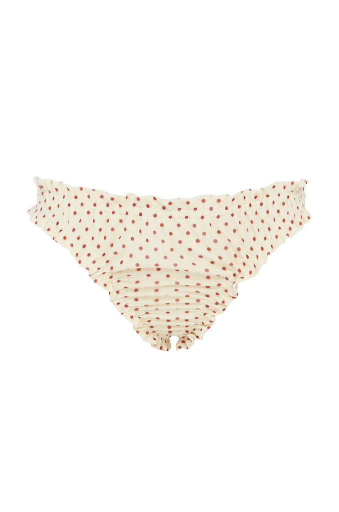 Lottie Bikini Bottom | Cream Polka Dot | With Jean (US)