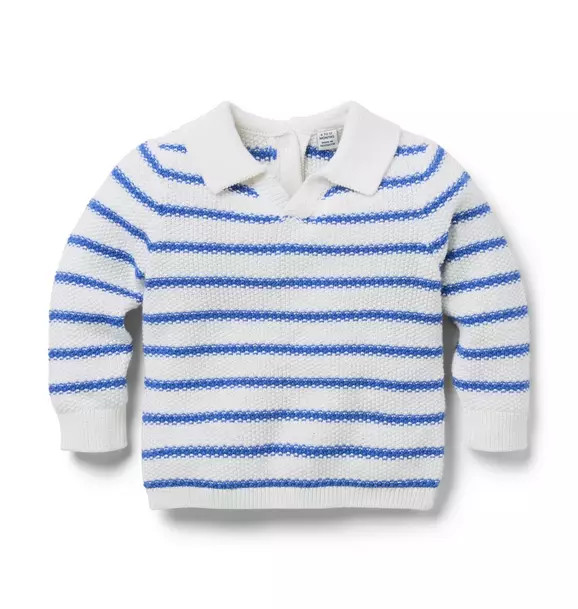 Baby Striped Collared Sweater | Janie and Jack