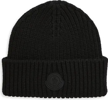 Moncler Berretto Ribbed Wool Beanie | Nordstrom | Nordstrom