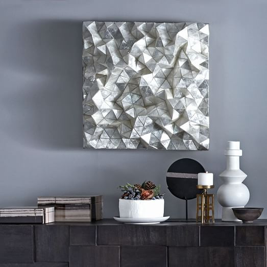 Capiz Wall Art - Faceted Square | West Elm (US)
