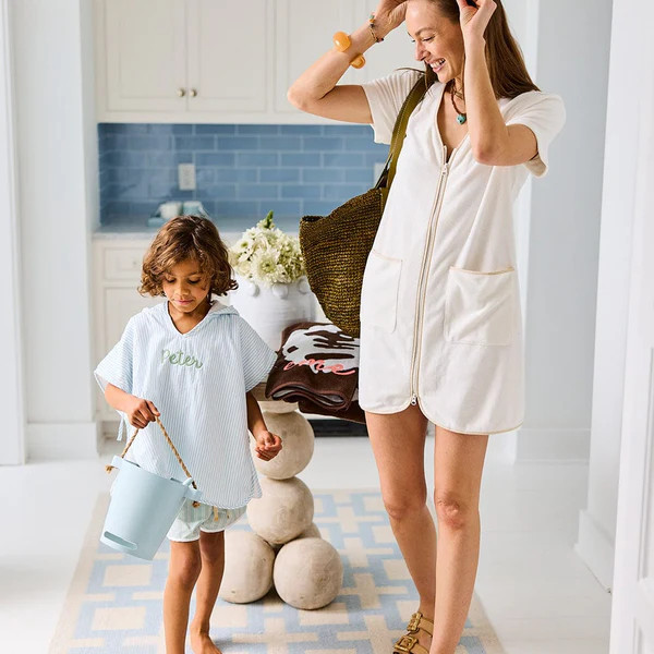 Percale Kids' Poncho | Weezie Towels | Weezie Towels