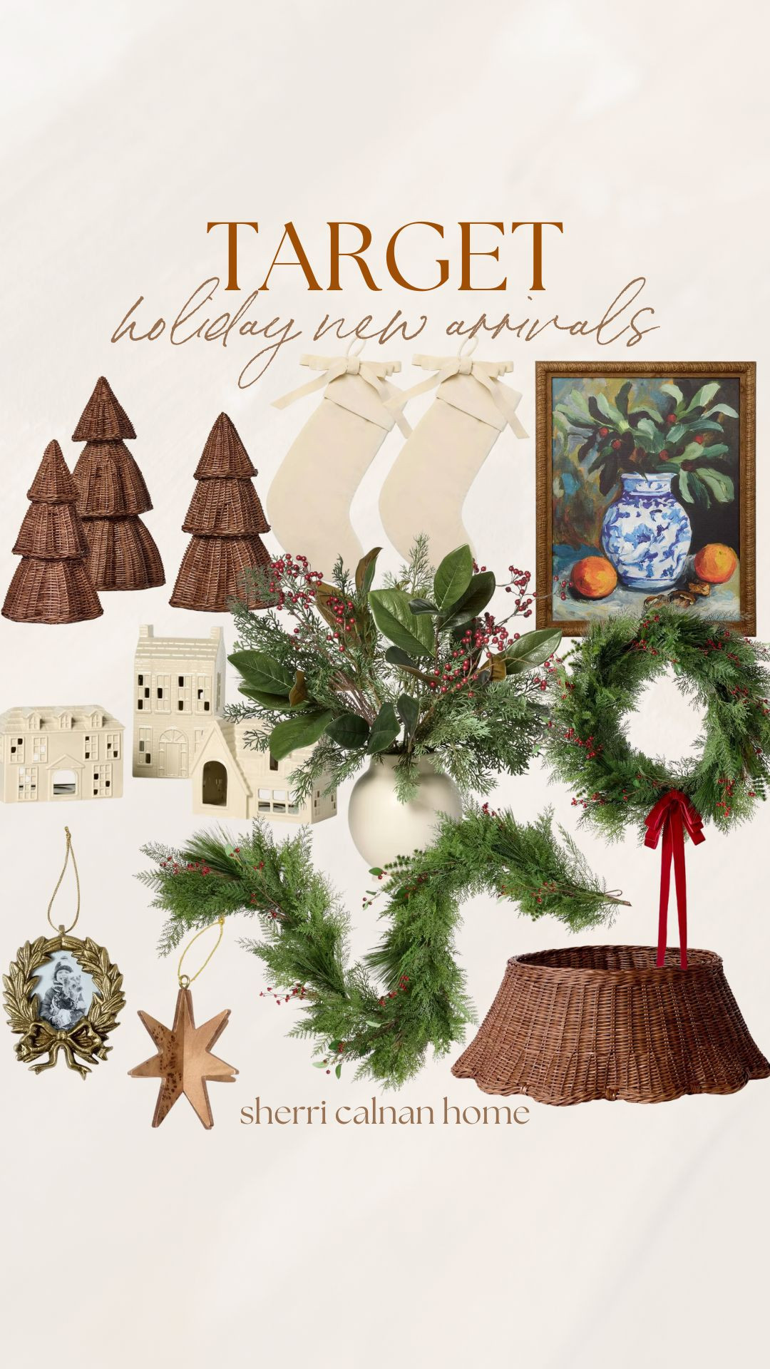 Target new holiday arrivals viral target Christmas decor finds target neutral holiday decor coastal farmhouse inspo ornaments target Christmas tree decor front door wreath Christmas wall art target wicker Christmas tree collar faux holiday florals sherricalnanhome

#LTKSeasonal #LTKHome #LTKFindsUnder100