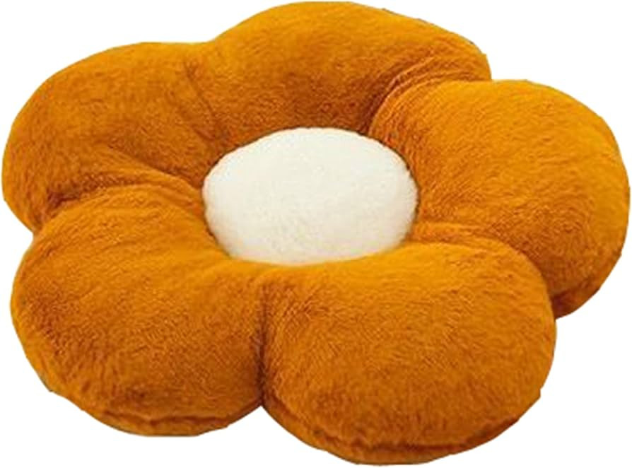 YILANLAN Cute Flower Cushion Plush Floor Casual Comfortable Pillow Office Living Room Bed Cushion... | Amazon (US)