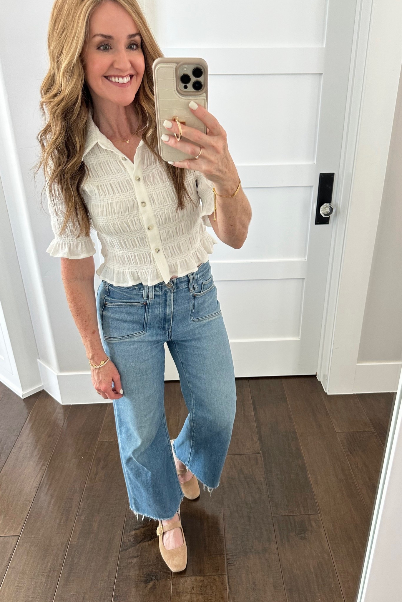 Nothing better than a white top + denim a combo!

#LTKgrwm #LTKootd #LTKSeasonal