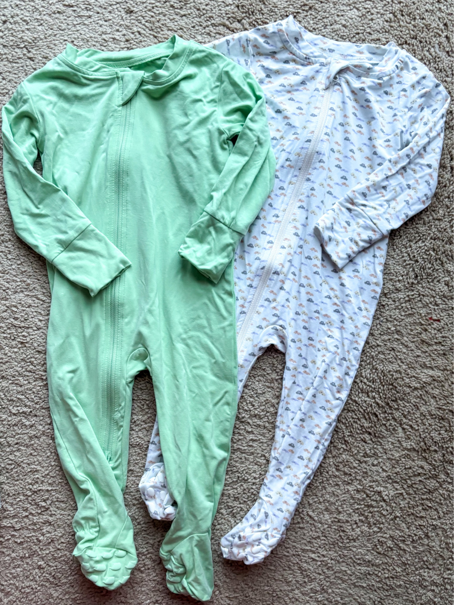 We love these bamboo footie sleepers! They are so soft and the footies stay on our baby’s feet thanks to the scrunch at the back of the ankle!

#LTKFamily #LTKKids #LTKBaby