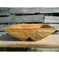 Large Wood Bowl, Table Centerpiece, Wood Gift, Maple Tall Kitchen Countertop Decor, Home Wedding Art | Etsy (US)