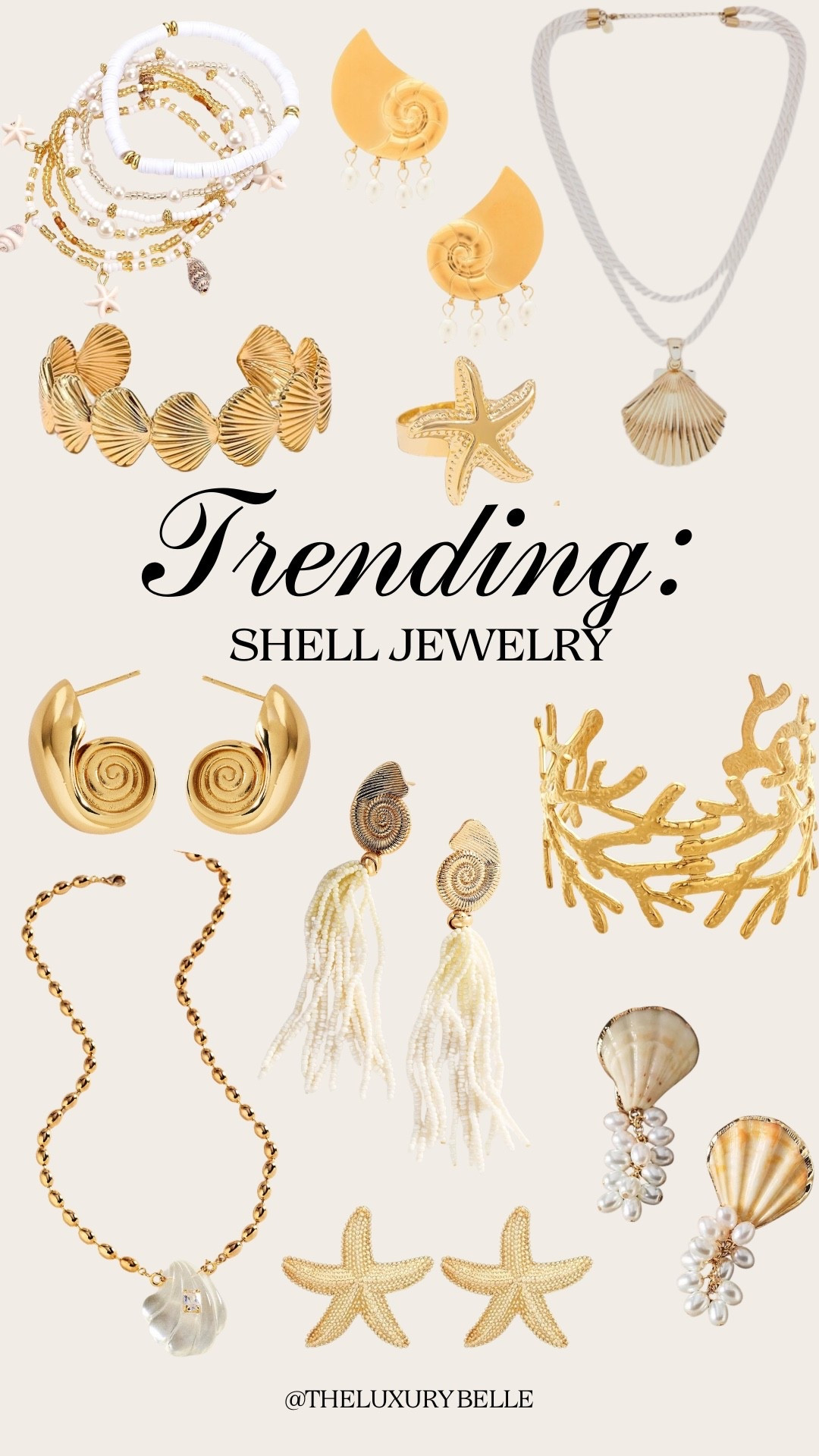 Trending—shell jewelry!

#LTKgrwm #LTKootd #LTKSeasonal