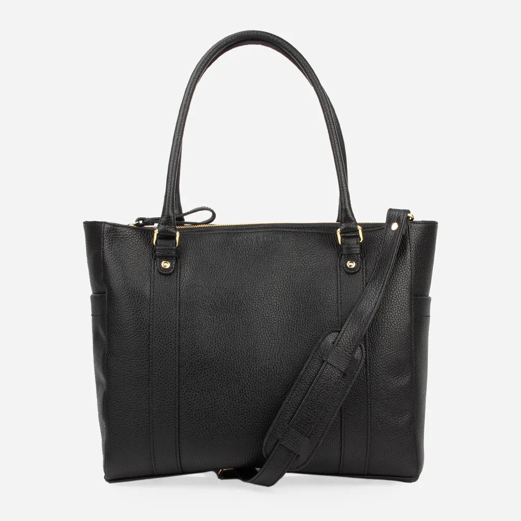 The Colleague Tote Black | Poppy Barley