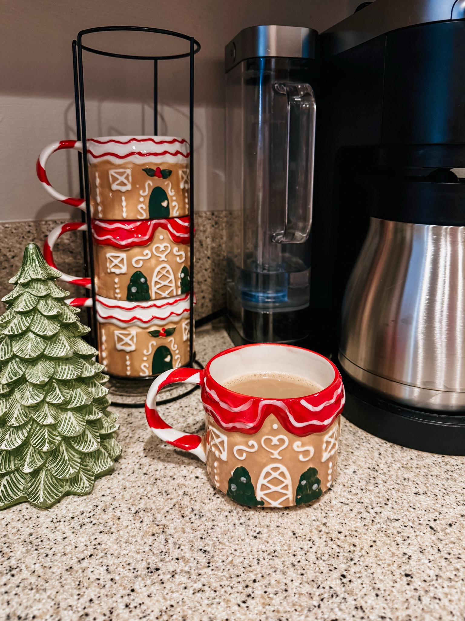 Christmas decor includes the kitchen! How cute are these stackable holiday mugs, and only $10! Plus, I was able to get them same-day shipping from Walmart 🎄✨🎅

#LTKHoliday #LTKHome #LTKGiftGuide
