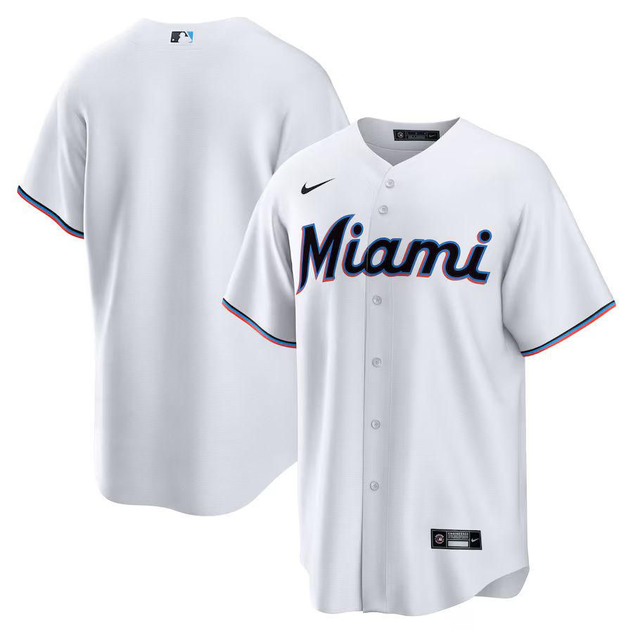 Men's Miami Marlins Nike White Home Blank Replica Jersey | MLB Shop