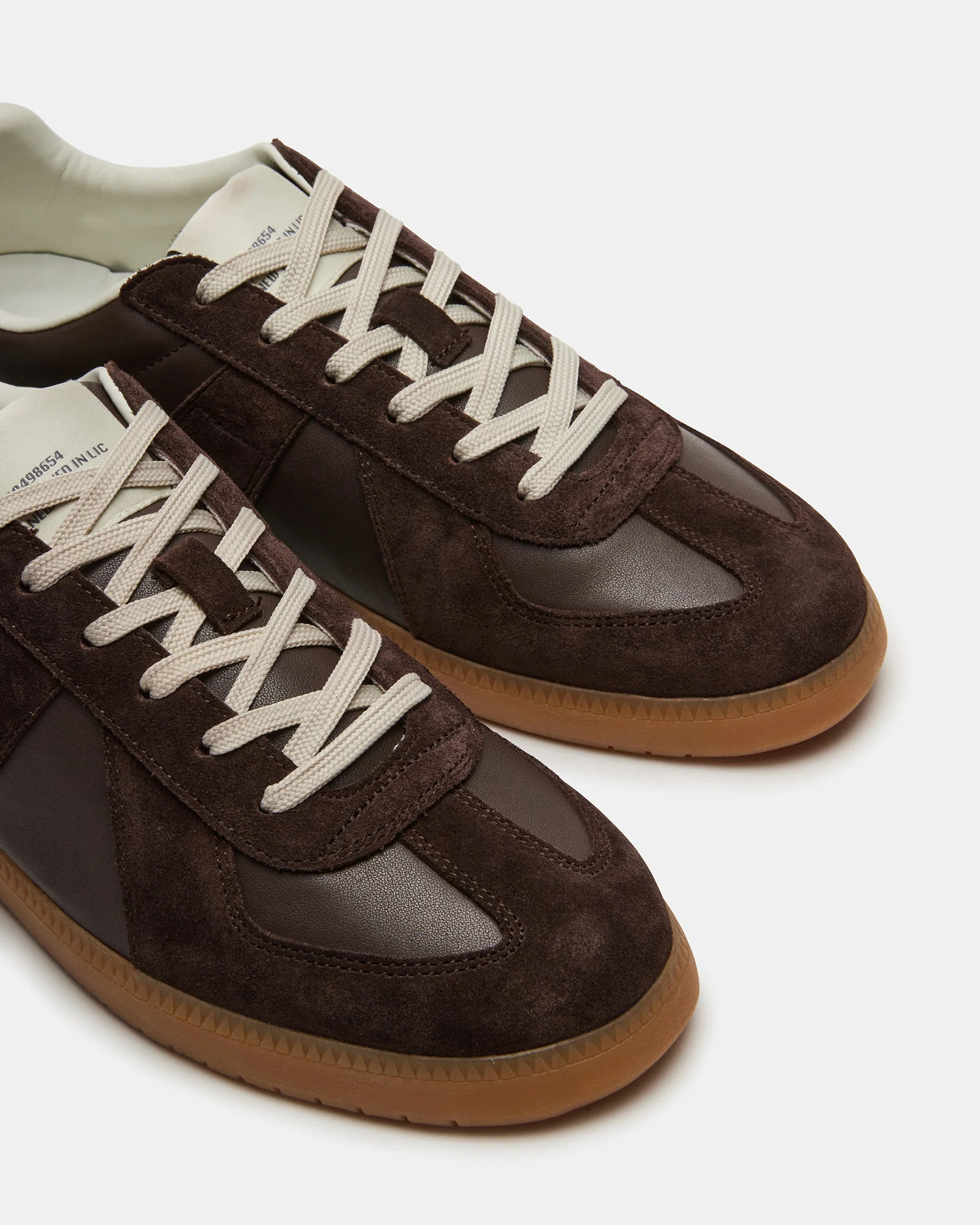 DIXON Brown Leather Low-Top Panel Men's Sneaker | Steve Madden (US)