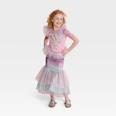 Kids' Fantasy Mermaid Halloween Costume Dress with Headpiece - Hyde & EEK! Boutique™ | Target