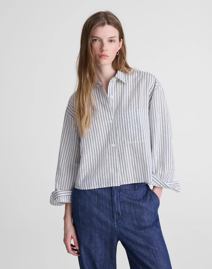 Straight-Hem Shirt in Linen | Madewell