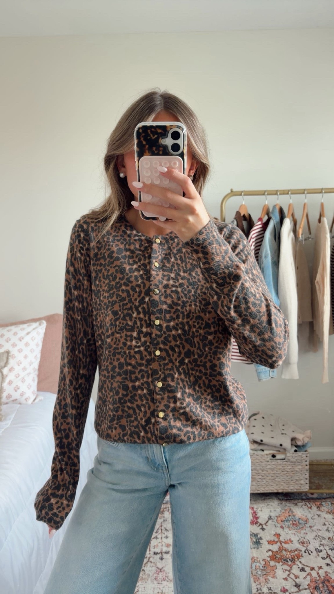 The cutest cheetah print sweater for fall, and it’s on sale! The gold buttons add such a cute elevated detail, making this button-up sweater the perfect mix of trendy and classic. I love pairing animal print with denim for an effortless fall outfit, but it would also look so cute styled with black jeans, boots, or a simple skirt. Cheetah print is such a fun way to add a little pattern to your fall wardrobe while still keeping your outfit easy to style. If you’re looking for affordable fall fashion, trendy animal print pieces, and cute Walmart finds, definitely check this one out while it’s still on sale! 

#WalmartFinds #WalmartDeals #WalmartDealDays #WalmartFashion #WalmartStyle #CheetahPrint #AnimalPrintFashion #CheetahSweater #ButtonUpSweater #GoldButtonDetails #FallFashion #FallOutfitIdeas #AnimalPrintOutfit #AffordableFashion #AffordableFallFashion #FallWardrobe #SweaterWeather #WalmartClothing #LTKFinds #LTKStyle #FallStyle 

 #LTKdayinmylife #LTKootd #LTKSeasonal