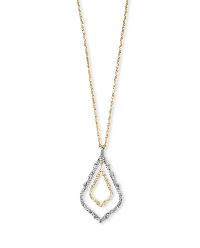 Simon Long Pendant Necklace in Mixed Metal | Kendra Scott