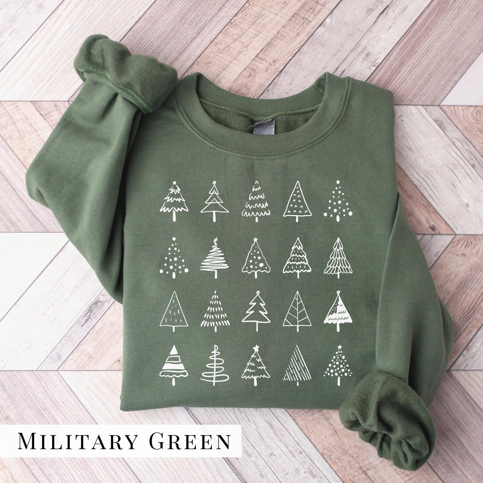 Christmas Tree Sweatshirt. Christmas Tree Doodles Hoodie. Unisex Adult Unisex Happy Holiday Shirt... | Etsy (US)