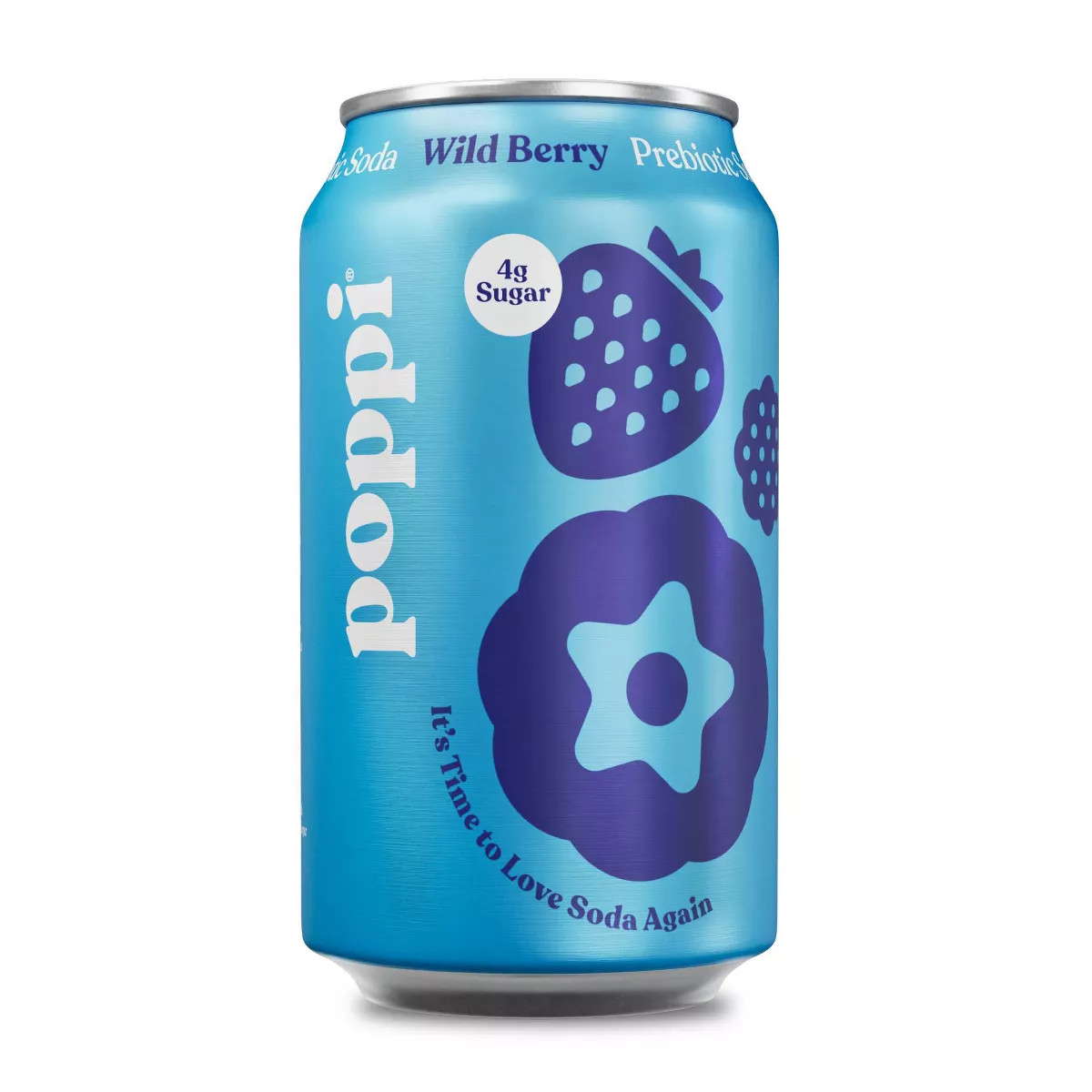 Poppi Wild Berry Prebiotic Soda - 12 fl oz Can | Target