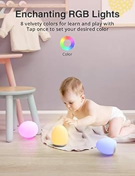 Amazon.com: JolyWell Night Light for Kids with Color Changing Mode & Dimming Function, Rechargeab... | Amazon (US)