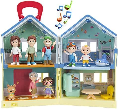 CoComelon Deluxe Family House Playset with Music and Sounds - Includes JJ, Family, Friends, Shark Po | Amazon (US)