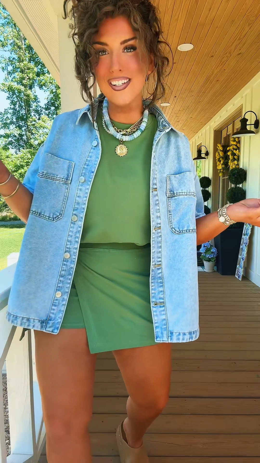 One of my favorite sets for summer because you get the feminine look of a skirt set but get the functionality of shorts. 🙌🏻 Dress it up or down for the perfect fit. 💚

#LTKmomlife #LTKootd #LTKMidsize