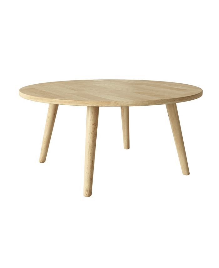 Brittney Round Wood Cocktail Table | Macys (US)