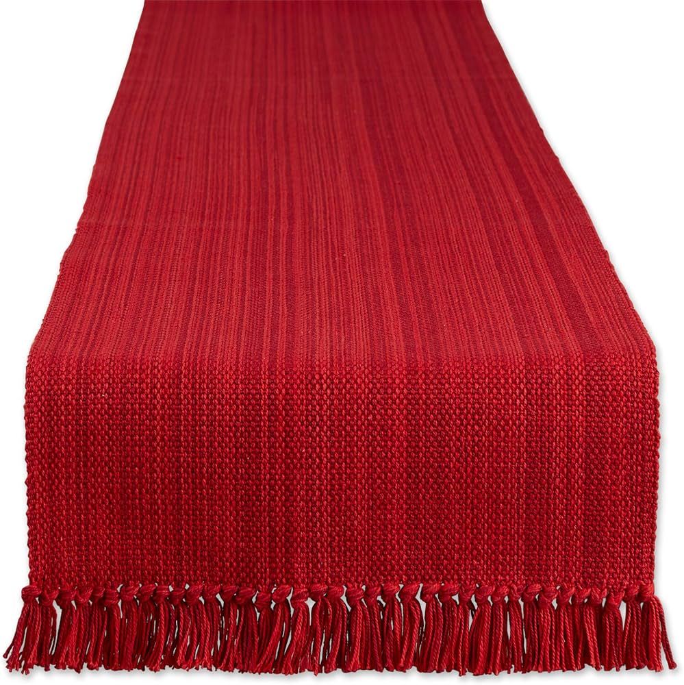 DII Variegated Tabletop Collection, Table Runner3x72, Tango Red | Amazon (US)