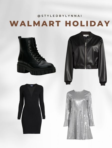 Walmart Holiday 

Walmart finds - Walmart style - Walmart fashion - Walmart holiday - holiday outfit - holiday look - Christmas - new years - Christmas outfit - sequin - sequin dress - combat boots - winter fashion - winter style - 

#LTKfindsunder50 #LTKstyletip #LTKHoliday