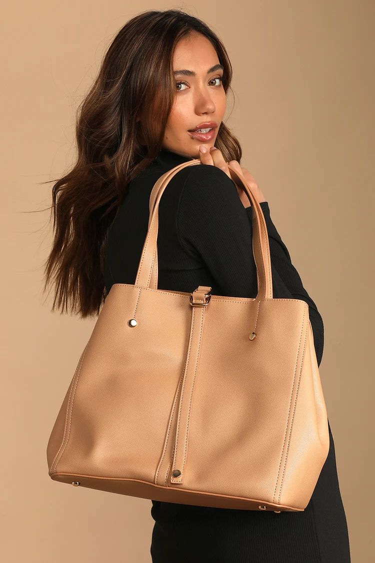 Back to Business Tan Tote | Lulus (US)