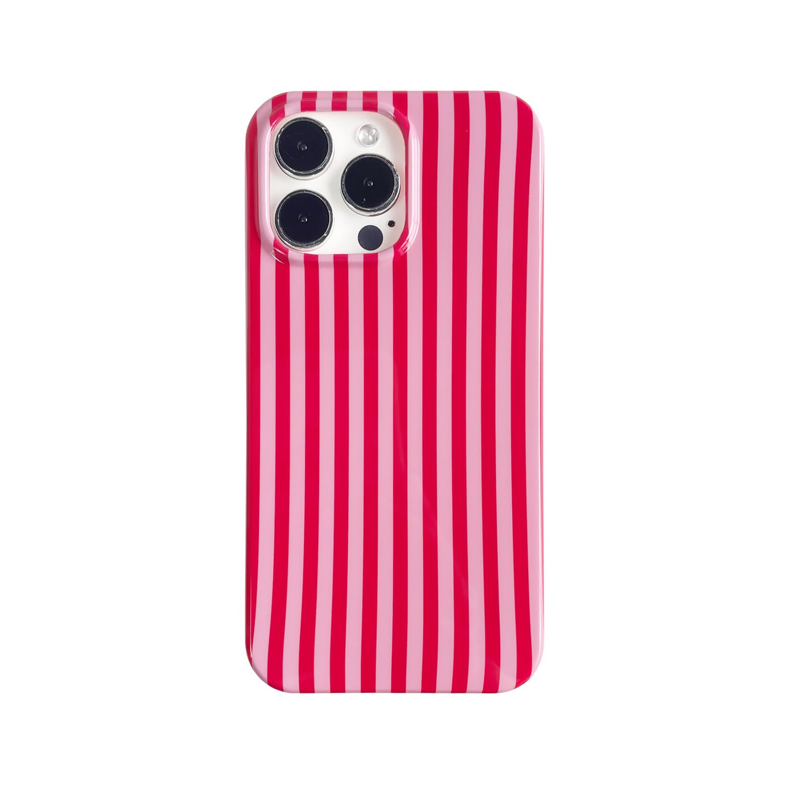 Cute Striped Phone Case Compatible with iPhone 16 Pro 6.3",Aesthetic Trendy Retro Stripe Pattern ... | Amazon (US)